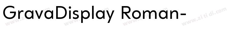 GravaDisplay Roman字体转换
